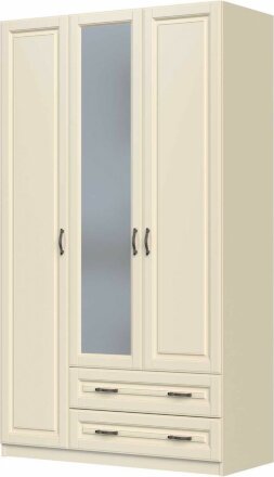 Шкаф 3х-дверный Кантри, слоновая кость 